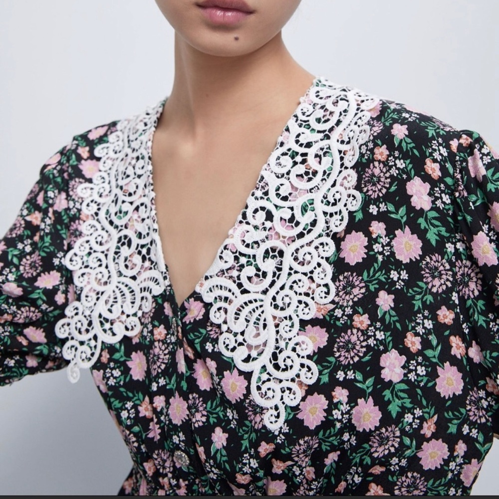 Flower printed dress